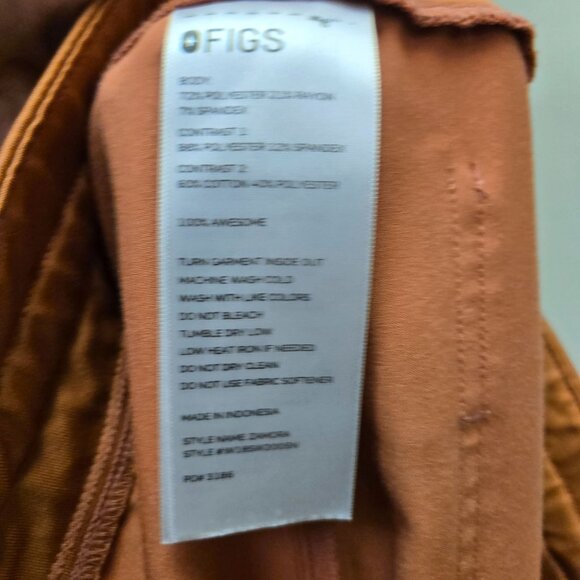 Figs Womens Terra Cotta Zamora Joggers Limited Edition L - Picture 11 of 13